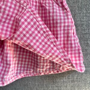 Pink Gingham Checkered Top